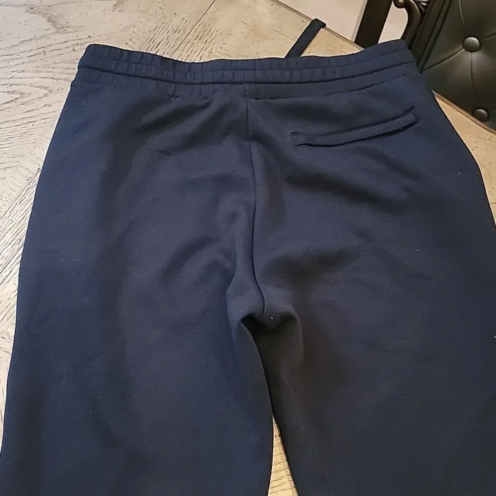 Mens Black jogger pants size M side zip pockets
